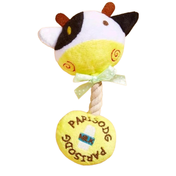 Smarty Pet Animal Shape Plush Chew Toy With Squeaker Sound